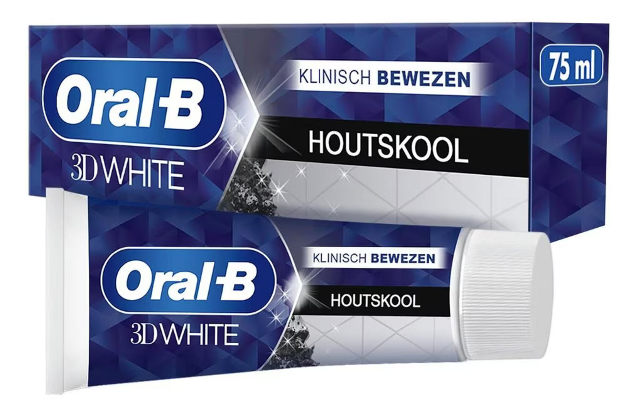 Oral B Oral-B Tandpasta - 3D White Houtskool 75ml