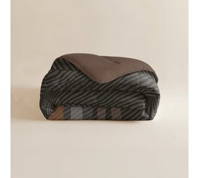 Zelesta Zelesta Royalbed Brown Stripes 140x200 - Dekbed zonder overtrek - met Instopstrook - Wasbaar dekbed met Vaste Overtrek - All year zomerdekbed & winterdekbed