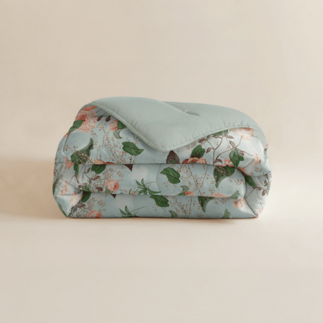 Zelesta Zelesta Royalbed Happy Flower 140x200 - Dekbed zonder overtrek - met Instopstrook - Wasbaar dekbed met Vaste Overtrek - All year zomerdekbed & winterdekbed