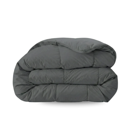 Zelesta Zelesta Comfort Uni Stone Grey 200x200 - Dekbed zonder overtrek - Wasbaar dekbed - Hoesloos dekbed - 2 in 1 Dekbed met vaste overtrek