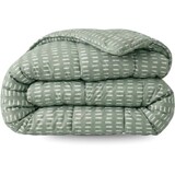 Zelesta Zelesta WondeZelesta Wonderbed Olive Stitches 140x200 – Dekbed zonder overtrek - 4 seizoenen hoesloos dekbed (2-in-1)rbed Olive Stitches 140x200 – Dekbed zonder overtrek | 4 seizoenen hoesloos dekbed (2-in-1)