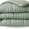 Zelesta Zelesta Wonderbed Olive Stitches 140x200 – Dekbed zonder overtrek - 4 seizoenen hoesloos dekbed (2-in-1)