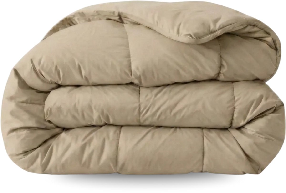Zelesta Zelesta Wonderbed Natural Taupe 140x200 - Dekbed zonder overtrek - 4 Seizoenen Hoesloos Dekb