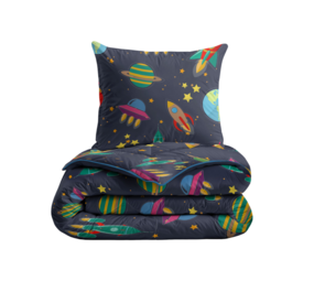 Zelesta Zelesta Comfort Kids Space Dream 140x200 – Kinderdekbedovertrek - Wasbaar Hoesloos All Year Dekbed
