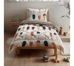 Zelesta Zelesta Pure Kids Katoenen Kinderdekbed 140x200 – Zonder Overtrek - Wasbaar met Vaste Overtrek Gelato