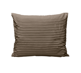 Zelesta Zelesta Teddy Groovebed Kussensloop Set van 2 - Taupe - 80 x 80 cm