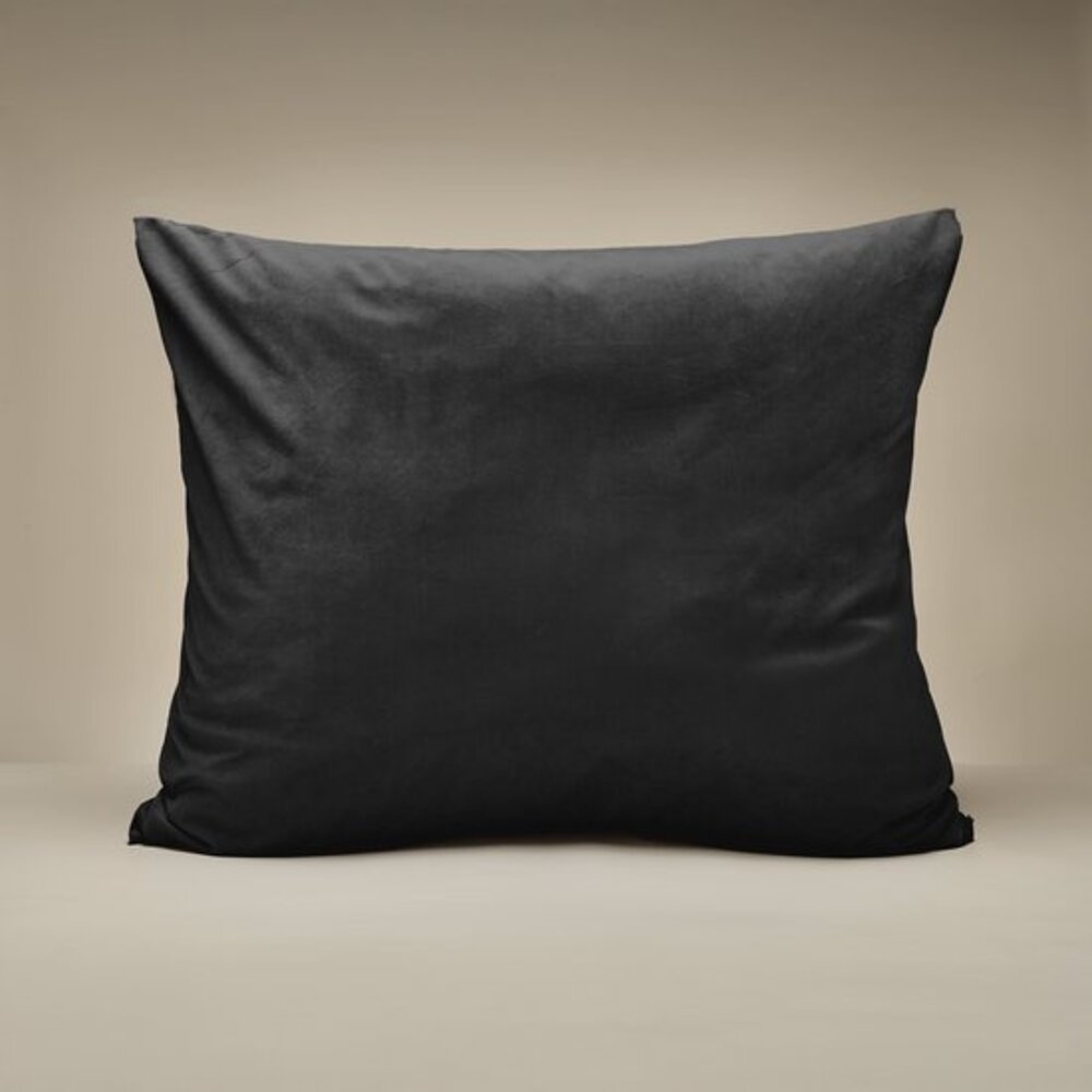 Zelesta Zelesta Velvetbed Kussenslopen Black – Set van 2 | 60x70 cm