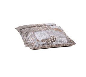 Zelesta Zelesta Wonderbed Kussenslopen Patchwork Hearts – Set van 2 | 80x80 cm