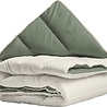 Zelesta Zelesta Everyday Duo Green & Cream 140x200 cm – Hoesloos Dekbed Zonder Overtrek