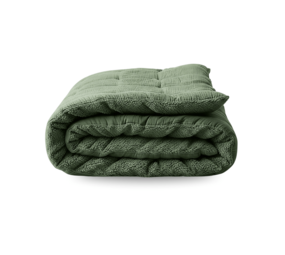 Zelesta Zelesta Teddy Katoen Mousseline 140x200 - Dark Green