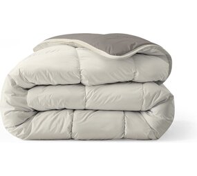 Zelesta Zelesta Everyday Uni Sand Beach 140x200 cm – Wasbaar Hoesloos Dekbed voor Elk Seizoen