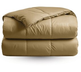 Zelesta Zelesta Satinbed Empire Terra 140x200 cm – Satijnen Hoesloos Dekbed met Vaste Overtrek