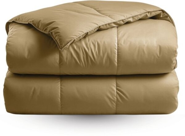 Zelesta Zelesta Satinbed Empire Terra 140x200 cm – Satijnen Hoesloos Dekbed met Vaste Overtrek