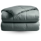 Zelesta Zelesta Satinbed Grateful Green 140x200 cm – Satijnen Hoesloos Dekbed met Vaste Overtrek