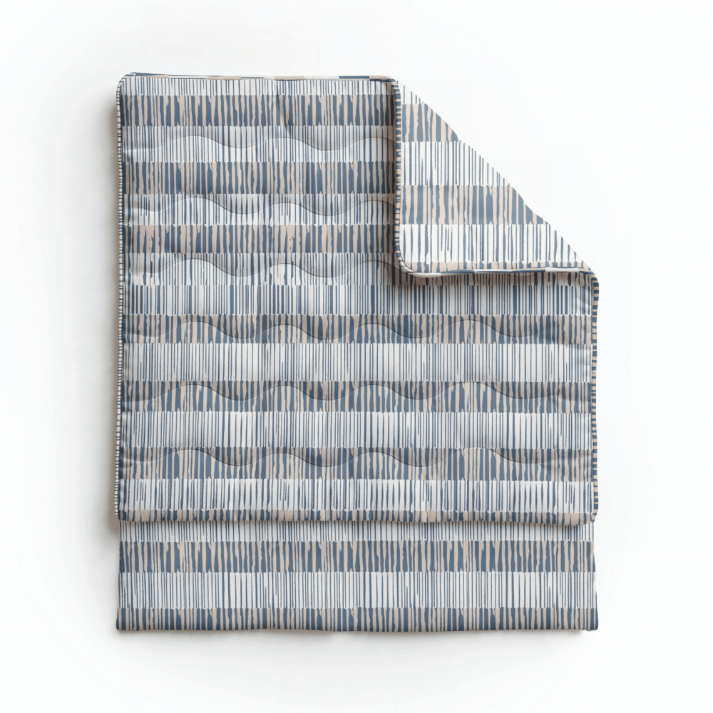 Zelesta Zelesta Pure Design Checkerboard 140x200 – Katoenen Hoesloos Dekbed met Vaste Overtrek