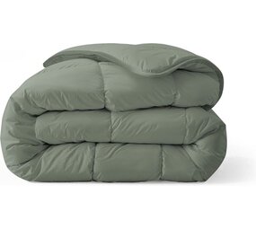 Zelesta Zelesta Everyday Uni Pastel Green 200x200 cm – Hoesloos All Year Dekbed