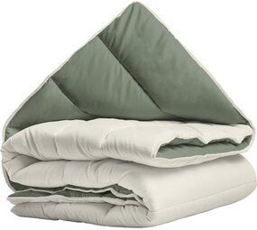 Zelesta Zelesta Everyday Duo Green & Cream 200x200 cm – Hoesloos All Year Dekbed