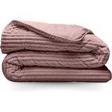 Zelesta Zelesta Groovebed Old Pink 200x200 – Fluffy Geribbeld Teddy Dekbed zonder Overtrek