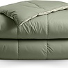 Zelesta Zelesta Satinbed Empire Green 200x200 cm – Hoesloos Satijnen Dekbed met Vaste Overtrek