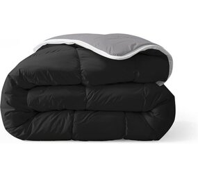 Zelesta Zelesta Everyday Duo Black & Anthracite 200x200 cm – Hoesloos All Year Dekbed