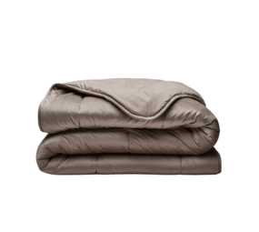 Zelesta Zelesta Velvetbed Taupe 240x200 – Hoesloos Velvet Dekbed met Vaste Overtrek