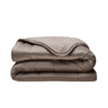 Zelesta Zelesta Velvetbed Taupe 240x200 – Hoesloos Velvet Dekbed met Vaste Overtrek