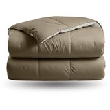 Zelesta Zelesta Deluxe Duo Dream Anthracite & Taupe 240x200 – Wasbaar hoesloos dekbed met percal katoen