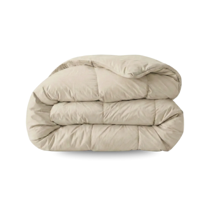 Zelesta Zelesta Pure Uni Desert Sand 240x200 - Katoenen hoesloos dekbed met vaste overtrek