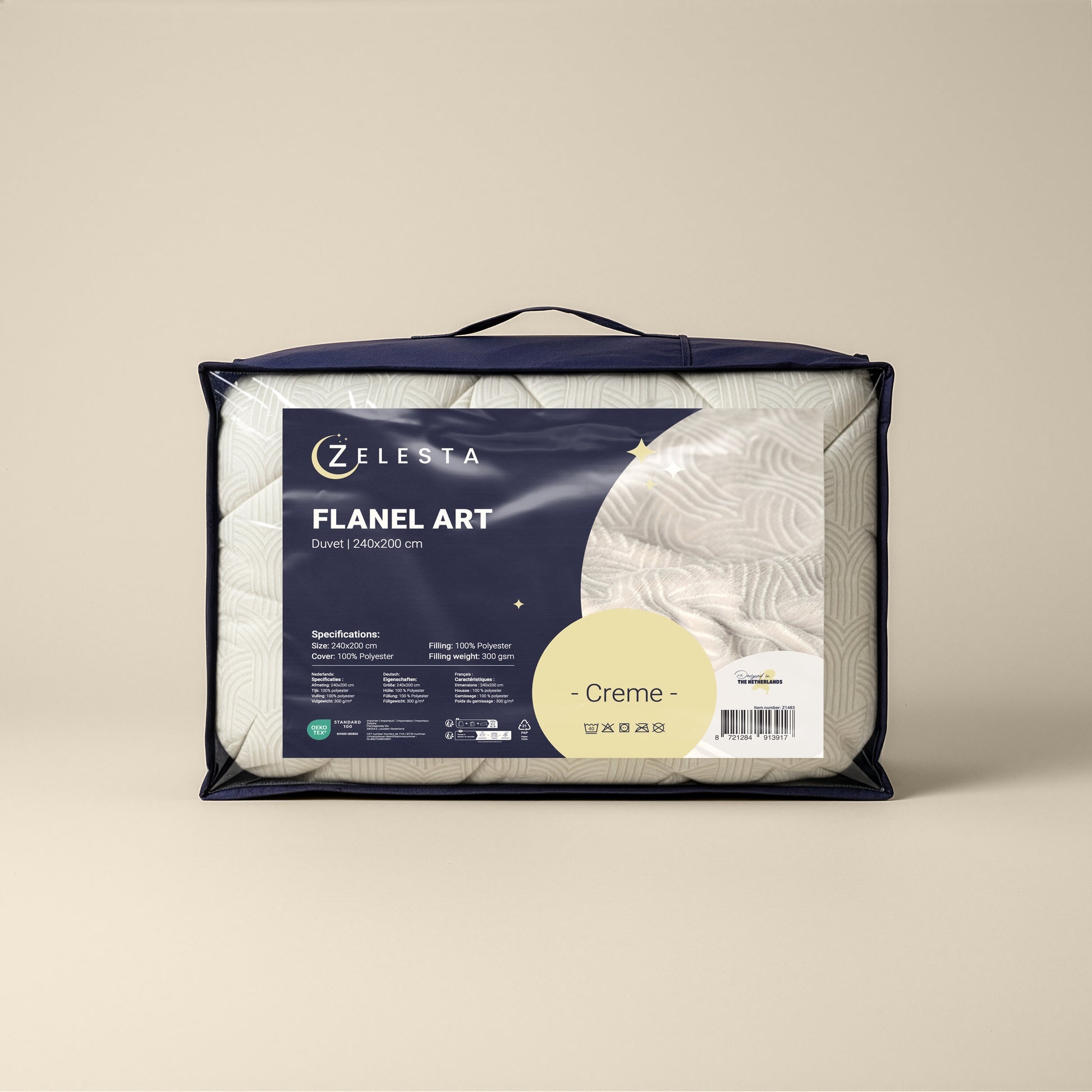 Zelesta Zelesta Flanel Art- Creme