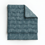 Zelesta Zelesta Pure Design White Leaves 240x200 - Katoenen dekbed zonder overtrek - Met instopstrook - Wasbaar dekbed - Hoesloos dekbed - 2 in 1 Dekbed met vaste overtrek