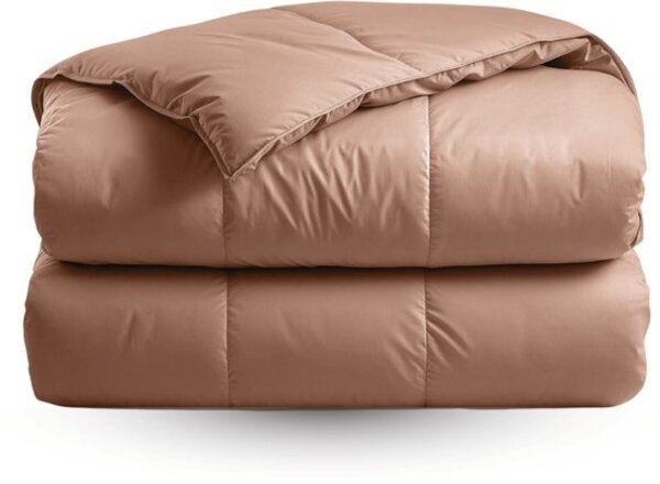 Zelesta Zelesta Satinbed Empire Brown 240x200 cm – Luxe hoesloos satijnen dekbed