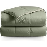 Zelesta Zelesta® Deluxe Duo Olive & Mint 240x200 - Dekbed zonder overtrek - 30 dagen proefslapen - Eco Cloud vulling - Wasbaar hoesloos dekbed - Bedrukt dekbed - Percal katoen dekbed - All Year Winterdekbed & Zomerdekbed