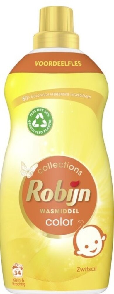 Robijn Robijn Klein & Krachtig Wasmiddel Zwitsal 1190ml – 34 wasbeurten