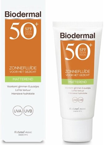 Biodermal Biodermal Sun Fluid 40ml Mattifying SPF50