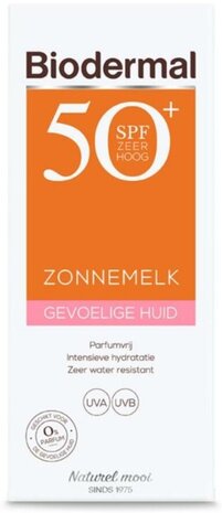 Biodermal Biodermal Sun Milk 200ml Sensitive Skin SPF50