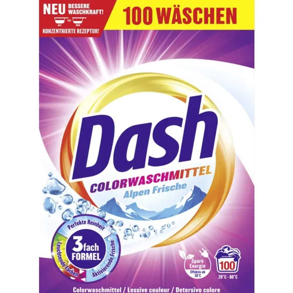 Dash Dash Color Fris Poeder Wasmiddel 5KG 100 Wasbeurten