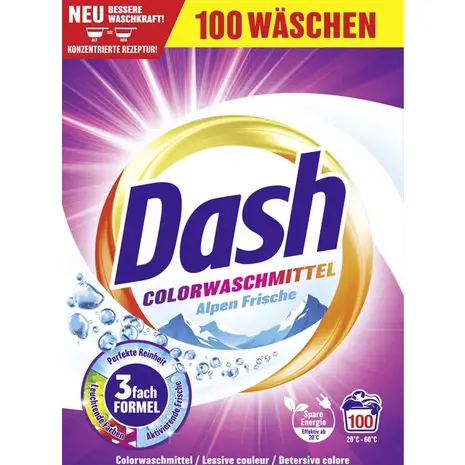 Dash Dash Color Fris Poeder Wasmiddel 5KG 100 Wasbeurten