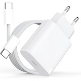 Huismerk 2x Usb-c Adapter + 2 kabels (wit) Huismerk 2x Usb-c Adapter + 2 kabels (wit)