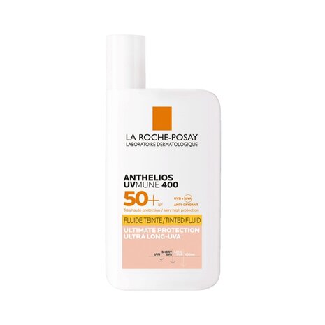 La Roche Posay La Roche Posay ANTHELIOS UVMUNE Invisible Fluide Getint SPF50 - Bescherming en Hydratatie voor Gevoelige Huid La Roche Posay La Roche Posay ANTHELIOS UVMUNE Invisible Fluide Getint SPF50 - Bescherming en Hydratatie voor Gevoelige Huid