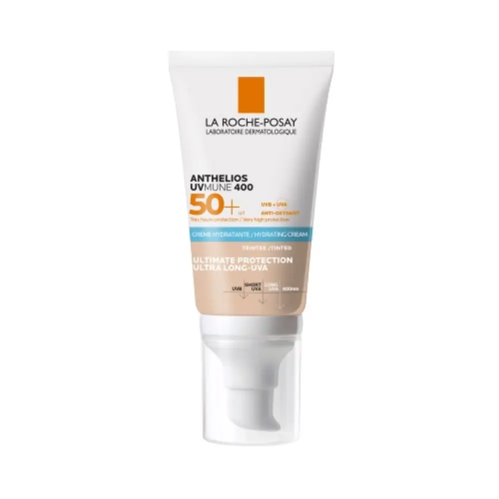 La Roche Posay La Roche Posay ANTHELIOS UVMUNE Crème Getint SPF50 - Bescherming met een tint voor een stralende huid La Roche Posay La Roche Posay ANTHELIOS UVMUNE Crème Getint SPF50 - Bescherming met een tint voor een stralende huid