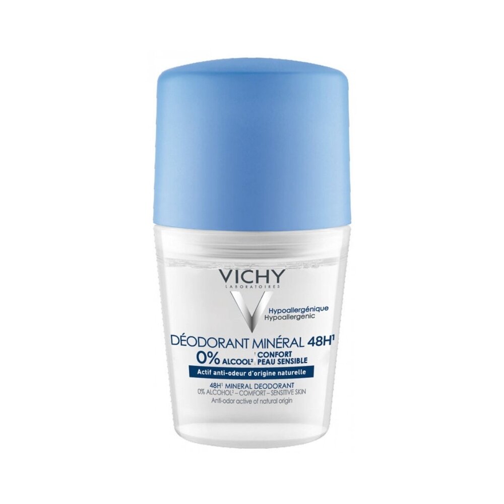 Vichy Vichy Deodorant Mineral 48H Deo Roller - Effectieve Bescherming & Natuurlijke Frisse Geur