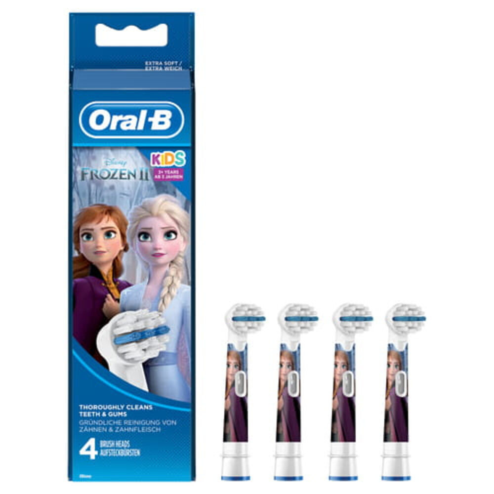 Oral B Oral B Opzetborstels Frozen - 4 Stuks | Perfect voor Zorgvuldig Tandenpoetsen Oral B Oral B Opzetborstels Frozen - 4 Stuks | Perfect voor Zorgvuldig Tandenpoetsen