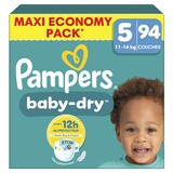 Pampers Pampers Baby Dry NR5 Maxi Pack - 94 Stuks Pampers Pampers Baby Dry NR5 Maxi Pack - 94 Stuks
