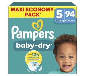 Pampers Pampers Baby Dry NR5 Maxi Pack - 94 Stuks Pampers Pampers Baby Dry NR5 Maxi Pack - 94 Stuks
