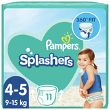 Pampers Pampers Splashers Broekjes 4-5 Jaar 9-15KG 11st Pampers Pampers Splashers Broekjes 4-5 Jaar 9-15KG 11st