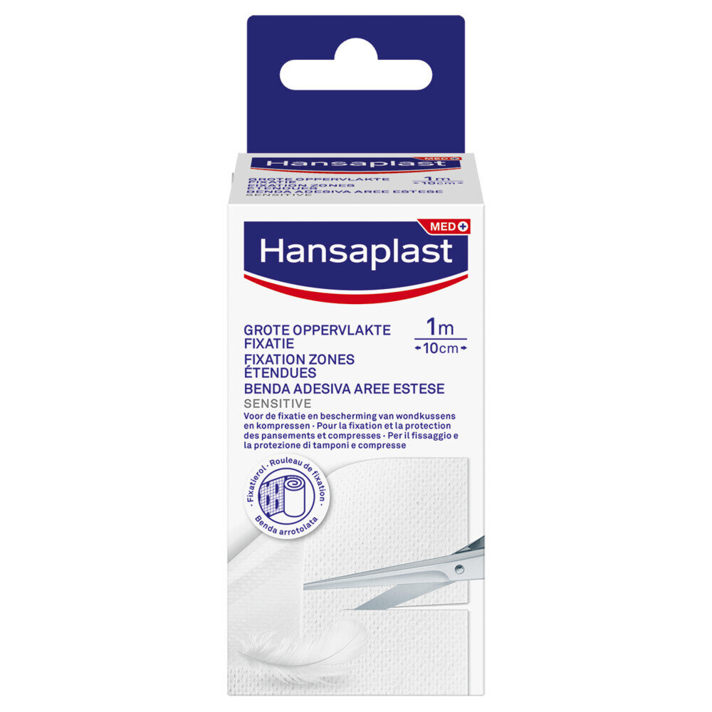 Hansaplast Hansaplast Band Large Surface 1M x 10 CM - Ideaal voor grote wonden en blessurepreventie Hansaplast Hansaplast Band Large Surface 1M x 10 CM - Ideaal voor grote wonden en blessurepreventie