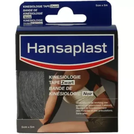 Hansaplast Hansaplast Kinesiology Tape Black - De perfecte ondersteuning voor blessurepreventie en herstel