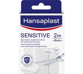 Hansaplast Hansaplast Sensitive 2M x 6CM - Beschermende Pleisters voor Gevoelige Huid Hansaplast Hansaplast Sensitive 2M x 6CM - Beschermende Pleisters voor Gevoelige Huid