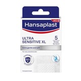 Hansaplast Hansaplast Ultra Sensitive XL 5cm x 7.2cm - Pleisters voor Gevoelige Huid Hansaplast Hansaplast Ultra Sensitive XL 5cm x 7.2cm - Pleisters voor Gevoelige Huid