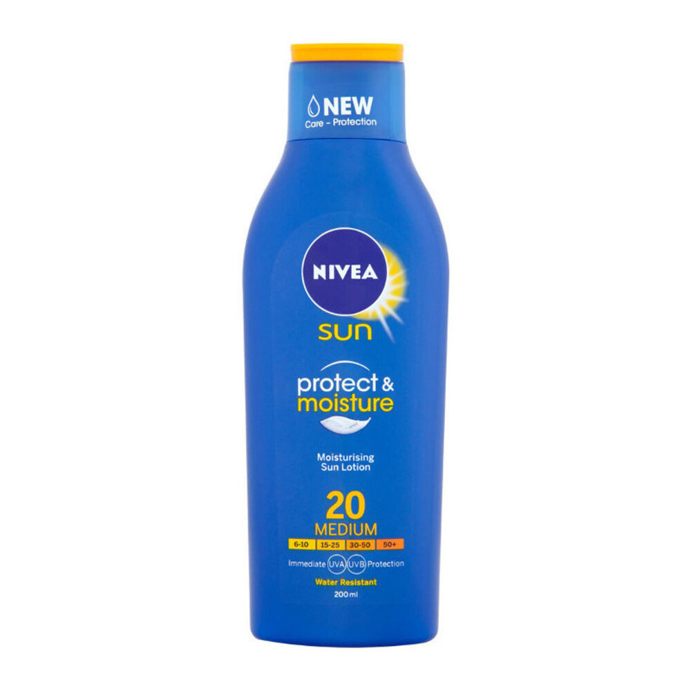Nivea Bescherm je huid met Nivea Zonnebrand SPF20 - Fles van 250 ml Nivea Bescherm je huid met Nivea Zonnebrand SPF20 - Fles van 250 ml